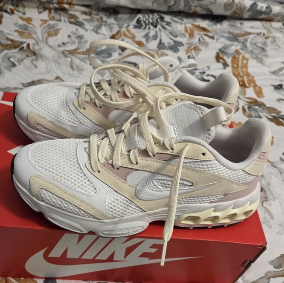 Nike Shoes - Nike Zoom Air Fire Women's White and Cream Sneakers